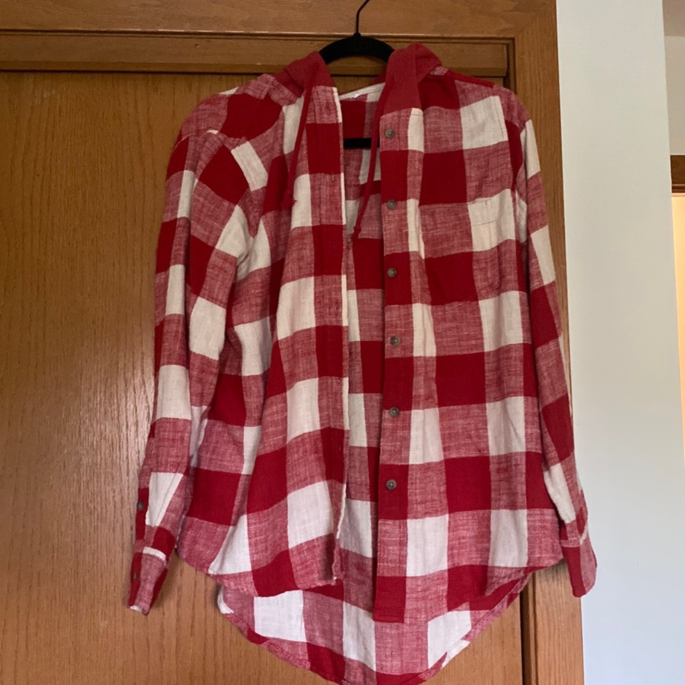Flannel hoodie